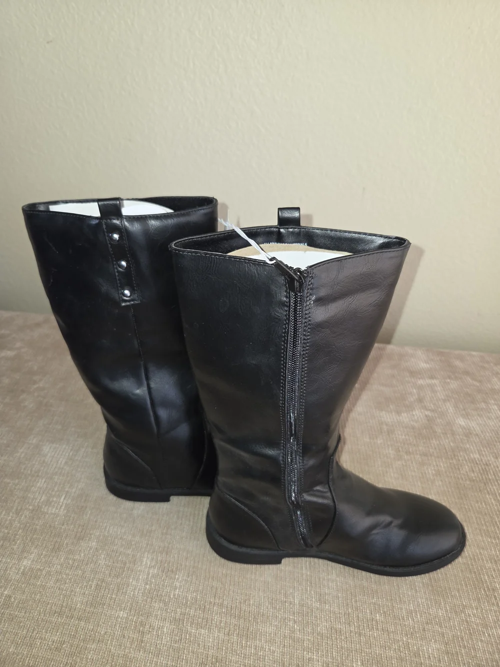 The Children's Place Black Knee-High Girls' Boots Size 4